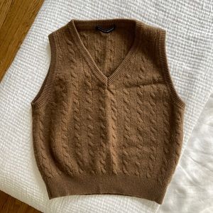 Brandy Melville Brown Sweater Vest